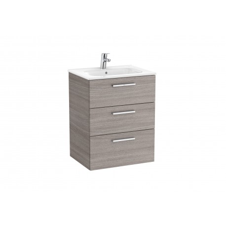 UNIK FAMILY - Mueble base 3 cajones + lavabo - ROCA