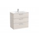 UNIK FAMILY - Mueble base 3 cajones + lavabo - ROCA