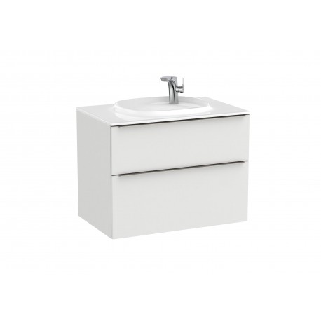 Conjunto mueble 2 cajones + lavabo FINECERAMIC® Beyond  800 mm - ROCA