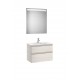 Pack mueble de 2 cajones, lavabo y espejo LED THE GAP - ROCA