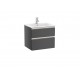 Pack Unik mueble base de dos cajones + lavabo central THE GAP - ROCA