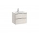 Pack Unik mueble base de dos cajones + lavabo central THE GAP - ROCA