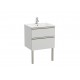 Pack Unik mueble base de dos cajones + lavabo central THE GAP - ROCA