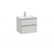 Pack Unik mueble base de dos cajones + lavabo central THE GAP - ROCA