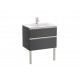 Pack Unik mueble base de dos cajones + lavabo central THE GAP - ROCA