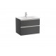 Pack Unik mueble base de dos cajones + lavabo central THE GAP - ROCA