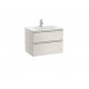 Pack Unik mueble base de dos cajones + lavabo central THE GAP - ROCA