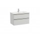 Pack Unik mueble base de dos cajones + lavabo central THE GAP - ROCA