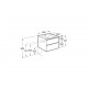 Pack Unik mueble base de dos cajones + lavabo central THE GAP - ROCA