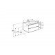 Pack Unik mueble base de dos cajones + lavabo central THE GAP - ROCA