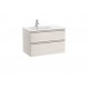 Pack Unik mueble base de 2 cajones + lavabo THE GAP - ROCA