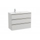 Pack Unik mueble de 3 cajones + lavabo a la izquierda THE GAP - ROCA