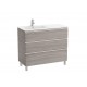 Pack Unik mueble de 3 cajones + lavabo a la izquierda THE GAP - ROCA