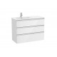 Pack Unik mueble de 3 cajones + lavabo a la izquierda THE GAP - ROCA