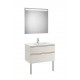 Pack mueble base de 2 cajones + lavabo central + espejo LED THE GAP - ROCA