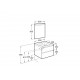 Pack mueble base de 2 cajones + lavabo + espejo LED DOMI - ROCA