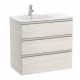 Pack Unik mueble base de 3 cajones + lavabo THE GAP - ROCA