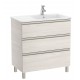 Pack Unik mueble base de 3 cajones + lavabo THE GAP - ROCA