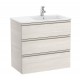 Pack Unik mueble base de 3 cajones + lavabo THE GAP - ROCA