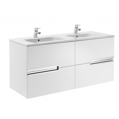 Pack Unik mueble base + lavabo doble VICTORIA-N - ROCA