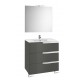 Pack Family mueble base + lavabo + espejo con aplique LED VICTORIA-N - ROCA