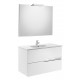 Pack mueble base + lavabo + espejo con aplique LED VICTORIA-N - ROCA