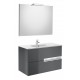 Pack mueble base + lavabo + espejo con aplique LED VICTORIA-N - ROCA