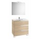 Pack Family mueble base + lavabo + espejo con aplique LED VICTORIA-N - ROCA