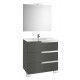 Pack Family mueble base + lavabo + espejo con aplique LED VICTORIA-N - ROCA