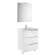 Pack Family mueble base + lavabo + espejo con aplique LED VICTORIA-N - ROCA