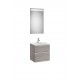 Pack mueble compacto de 2 cajones + lavabo + espejo LED THE GAP - ROCA