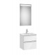 Pack mueble compacto de 2 cajones + lavabo + espejo LED THE GAP - ROCA