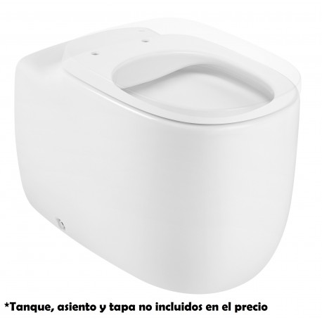 Taza Rimless adosada a pared con salida dual BEYOND - ROCA