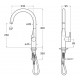 Grifo monomando para cocina con caño giratorio GLERA - ROCA