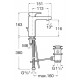 Grifo monomando de lavabo con desagüe automático L90 - ROCA