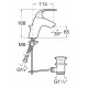 Grifo para lavabo con desagüe automático M2-N - ROCA