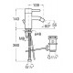 Grifo monomando para bidé LANTA - ROCA