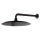 Rociador de ducha extraplano negro mate Ø240mm a pared - RAMÓN SOLER