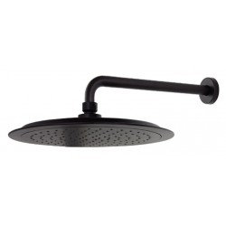 Rociador de ducha extraplano negro mate Ø240mm a pared - RAMÓN SOLER