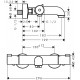 Grifo termostático de bañera Ecostat 1001 CL - HANSGROHE