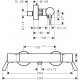 Grifo de ducha termostático con manecilla larga Ecostat Comfort - HANSGROHE