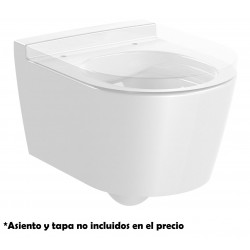 Taza suspendida compacta Rimless® con salida horizontal ROUND INSPIRA - ROCA