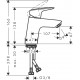 Grifo monomando 70 con vaciador Push-Open LOGIS - HANSGROHE