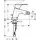 Grifo de bidé monomando con vaciador automático FOCUS - HANSGROHE