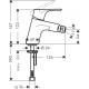 Grifo de bidé monomando con vaciador Push-Open FOCUS - HANSGROHE