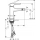 Grifo de bidé monomando con vaciador Push-Open METROPOL - HANSGROHE