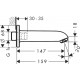 Caño de bañera Ø3/4" - HANSGROHE