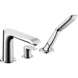 Grifo monomando de 3 agujeros para borde de bañera METRIS - HANSGROHE