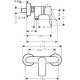 Grifo de ducha monomando METRIS - HANSGROHE