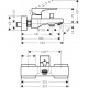 Grifo de bañera monomando visto METROPOL - HANSGROHE